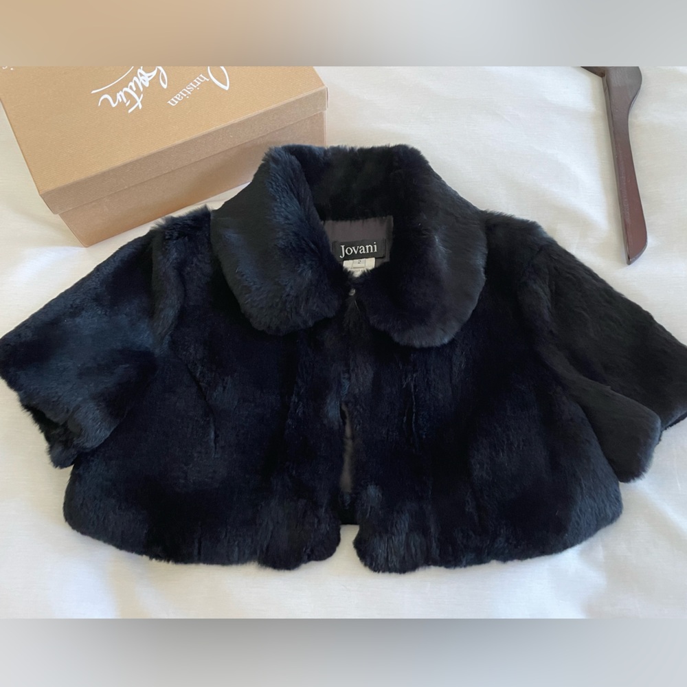 Jovani evening jacket - fur XS